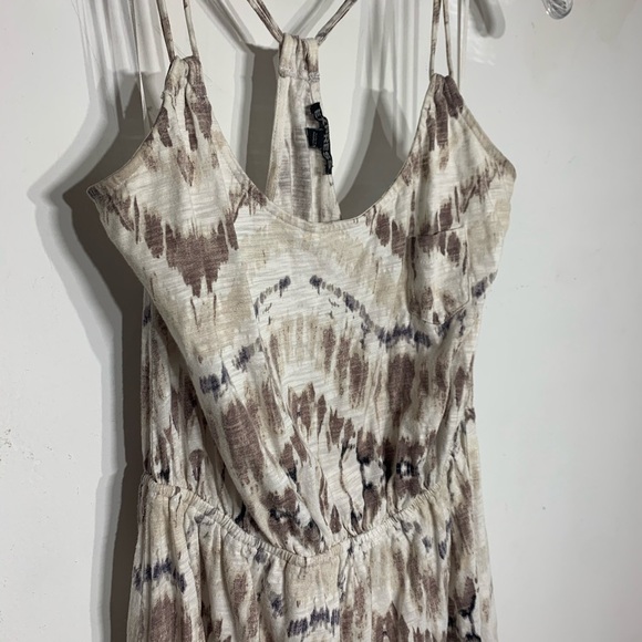 Express Medium Double Strap Tie dye Mini sun Dress - Picture 3 of 9